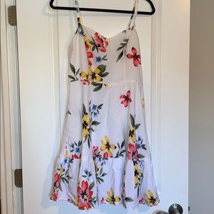 White floral dress